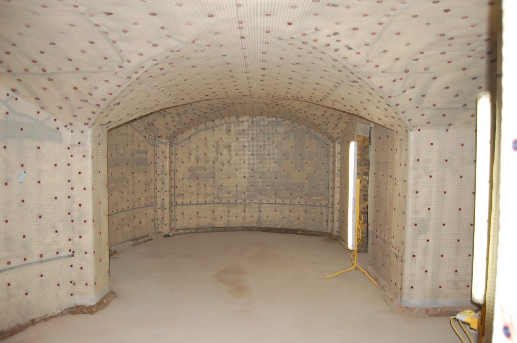 Newton 508 Mesh Applied To Vaults And Walls