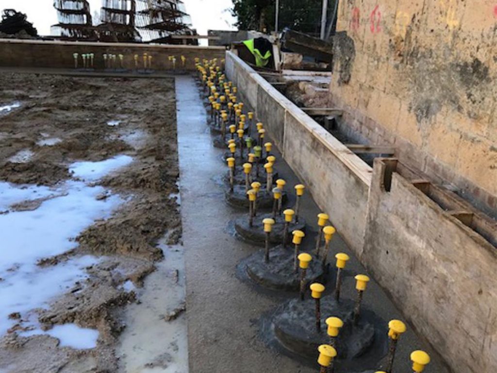 HydroSeal-HydroTank-104-Crystalline Waterproofing application to site