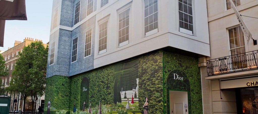 External shot of the Christian Dior building, London