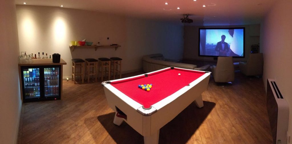 Completed basement renovation