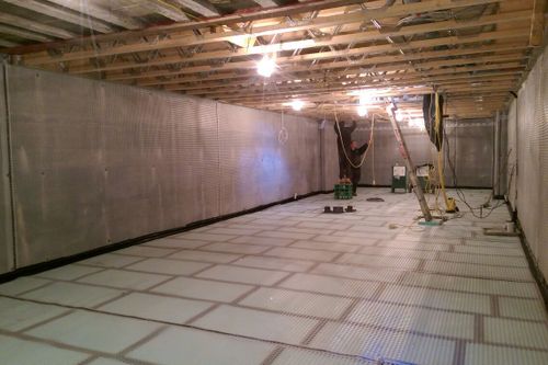 Tanking a cellar with Newton waterproofing systems