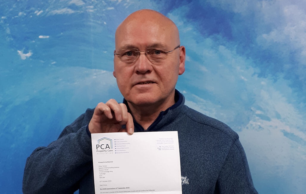 Vince Tansey Waterproofing Qualification