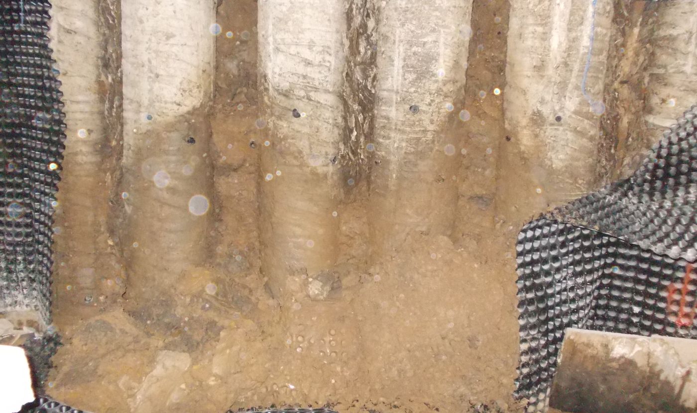 Waterproofing of Contiguous Piles