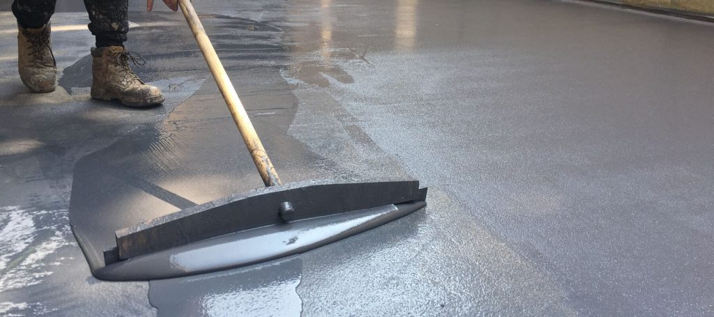 Application of liquid waterproofing coatings