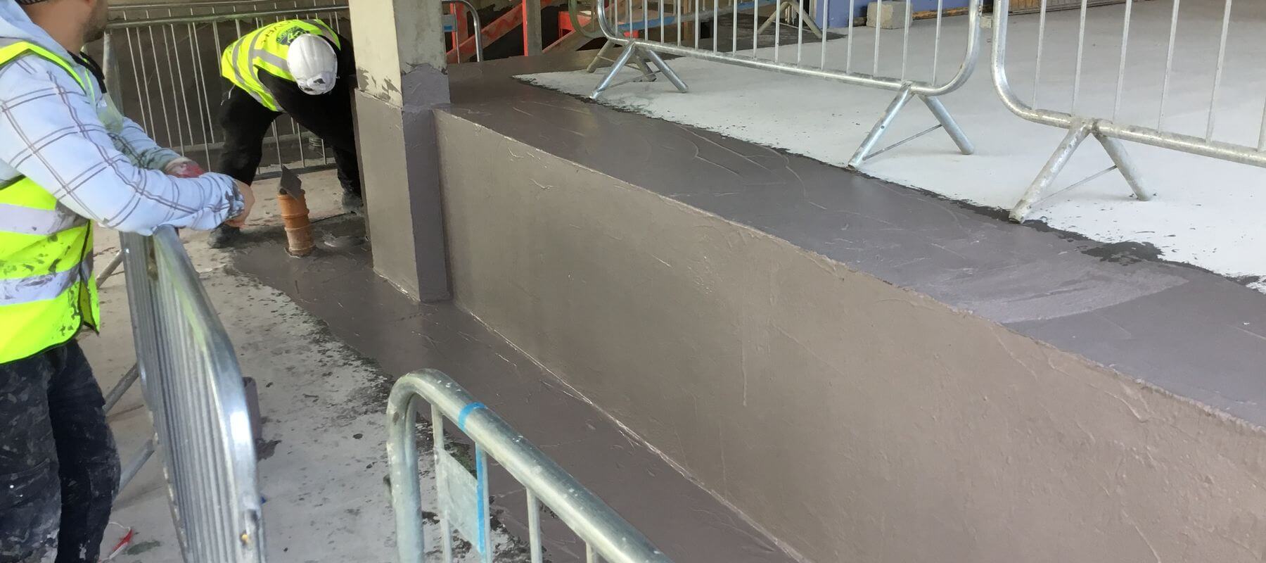 Application of liquid waterproofing membranes