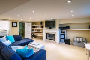 Basement waterproofing project