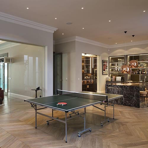 High end basement conversion