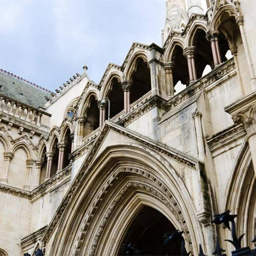 Listed Buildings like the Royal Courts of Justice, London