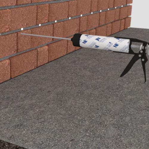 Rising Damp treated with Newton products