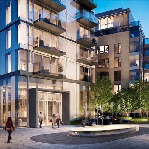 Visualisation of a new development of apartments