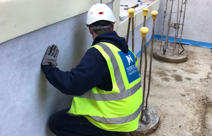Application of Type A and B waterproofing