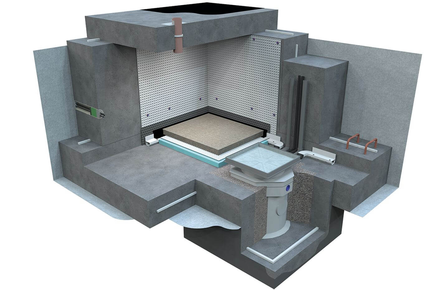 Waterproofing Design using combination Waterproofing