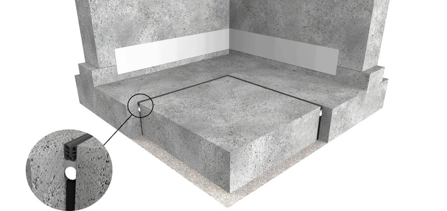 Newton FlexProof System flexible construction joint waterproofing