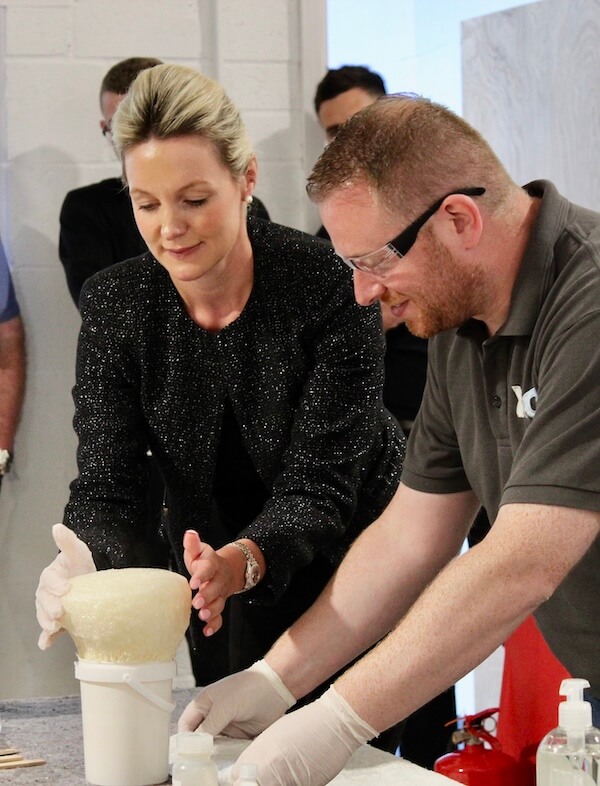 TRADECC injection resin product demonstration