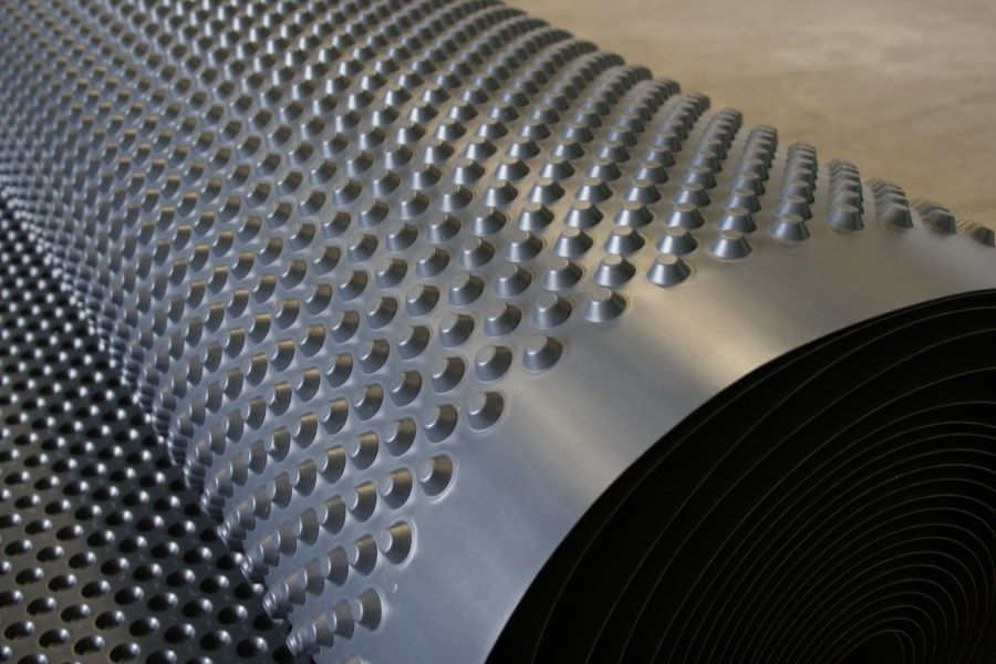8mm Recycled Cavity Drain Floor Membrane