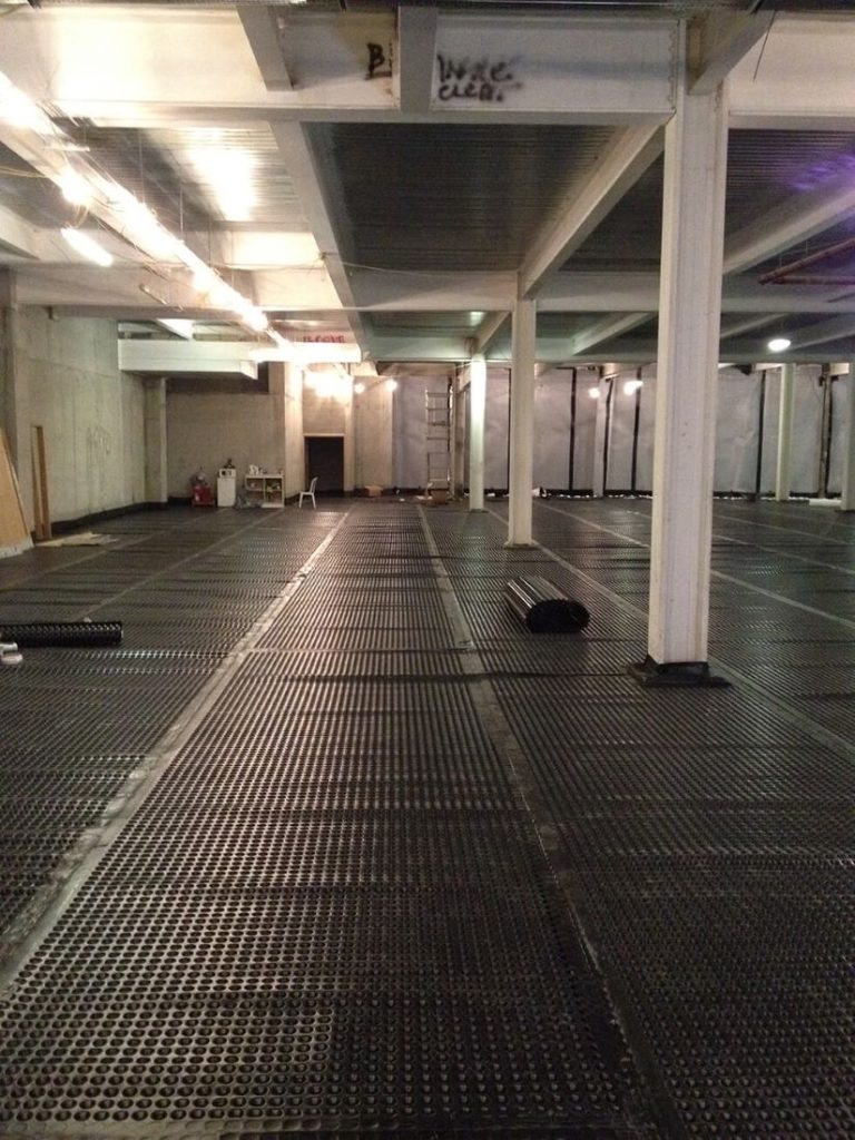 20mm Recycled Cavity Drain Basement Floor Membrane